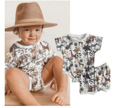 Boys Jungle Print Romper.